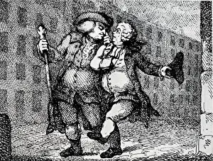 Returning: Illustration showing Johnson and Boswell
