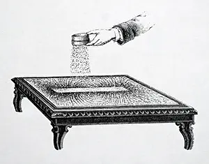 Magnet: Illustration showing LINES OF MAGNETIC FORCE