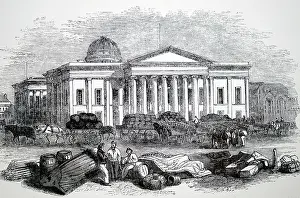 Civic: Illustration showing Liverpool's Custom House