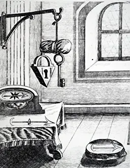 Johannes: Illustration showing Lodestones used as magnets