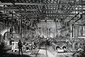 Phoenixville: Illustration showing Machine shop at the Phoenix