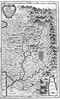 Itself: Illustration showing a map of the garden of Eden