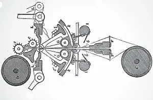 Bobbin: Illustration showing Mechanism of the bobbin net