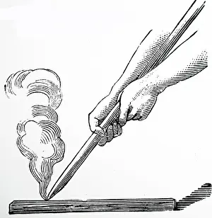 Rubbed: Illustration showing Method of making a simple