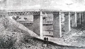 Viaduct: Illustration showing Mobrabool viaduct on the
