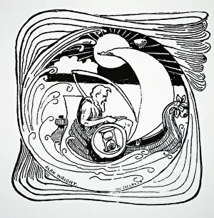 Scythe: Illustration showing Old Father Time with his