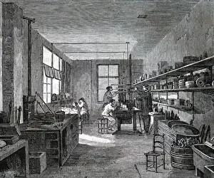 Electroplating: Illustration showing Preparing moulds for use