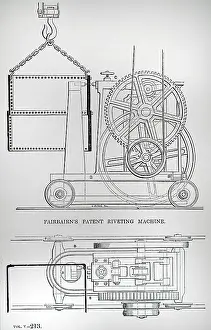 Fairbairn: Illustration showing Riveting machine by William