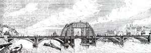 Lifted: Illustration showing Tower Bridge, London
