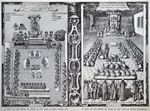 Parliamentary: Illustration showing A view of the House of Lords