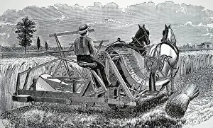Harvester: Illustration showing walter Wood's self-binding