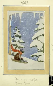 Sledging: Illustration for The Snow Queen