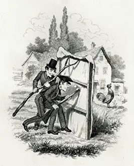 1838: Illustration, A Stalking Horse