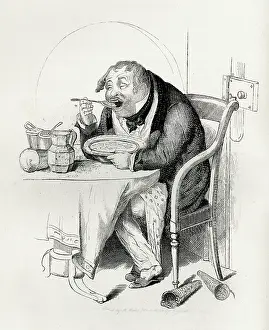 1838: Illustration, Strawberries and cream