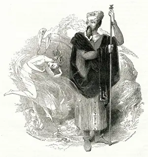 Prospero: Illustration, The Tempest, by William Shakespeare