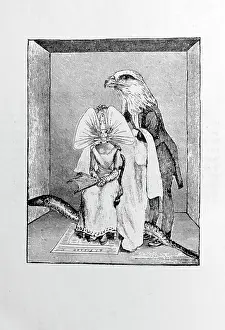 Misfortunes: Illustration and text from Les malheurs des immortels