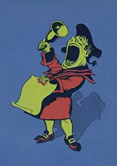 Proclaiming: Illustration of a Town Crier