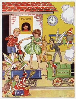 Booking: Illustration, The train is just coming in now