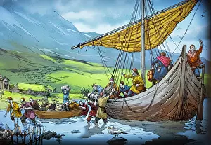 Trelleborg: Illustration, Trelleborg Museum of the Viking Age, Zealand