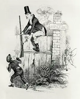 1838: Illustration, Trespassing poacher