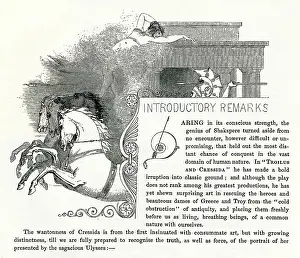Remarks: Illustration, Troilus and Cressida, by William Shakespeare