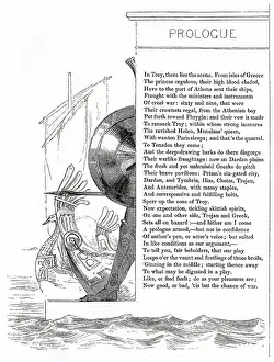 Prow: Illustration, Troilus and Cressida, by William Shakespeare