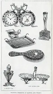 Jewellers: Illustration of Wedding presents, from Mappin and Webb