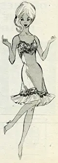 Nightie: Illustration for women's nightwear