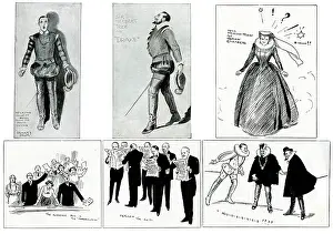 Marseillaise: Six illustrations from a theatre production of Drake