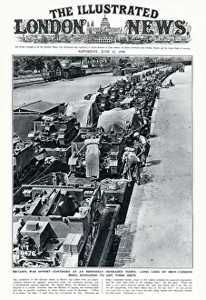 Bren: ILN cover - Bren-carriers being entrained