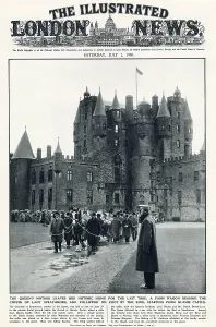 Glamis: ILN cover - Countess of Strathmore's funeral