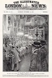 Sep25: ILN cover - State banquet at Windsor Castle