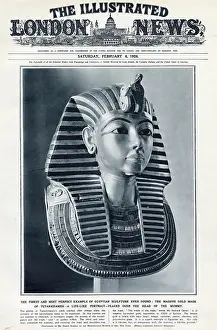 Treasures: ILN cover, Tutankhamen mask