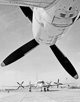 Dushanbe: Ilyushin Il-18 airliner