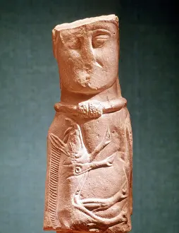 Boar: Image of Celtic deity with wild boar and wearing