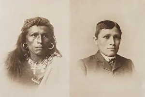 Assimilation: Before and after images of Henry Ta-a-way-te