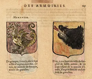 Chimera: Imaginary coats of arms of Hercules and unknown blazon