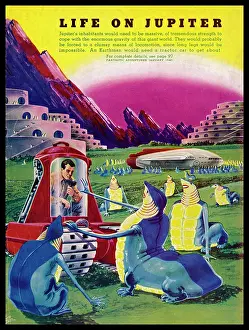 Reptilian: Imaginary life forms on the planet Jupiter
