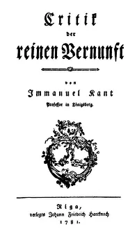 Kant: Immanuel Kant