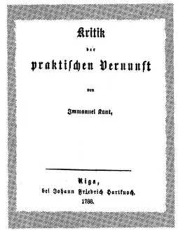 Kant: Immanuel Kant