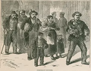 Newcomers: An immigrant runner carrying the child ?