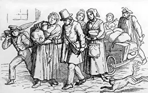 Immigration: Immigrants to the US, approx. 1850