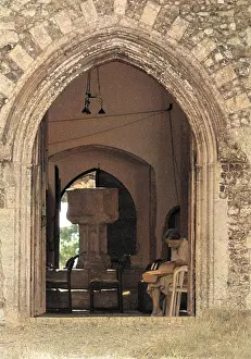 Blythburgh: Imogen Holst studying score