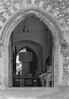 Blythburgh: Imogen Holst studying score