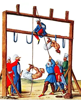 Turks: Impalement, Method of Torture and Execution, 1590s