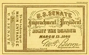 Impeachment: Impeachment Ticket, 1868