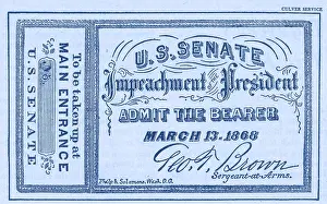 Impeachment: Impeachment Ticket, 1868