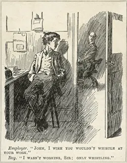 Defends: IMPERTINENT OFFICE BOY