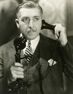Telephoning: Important phone call -
