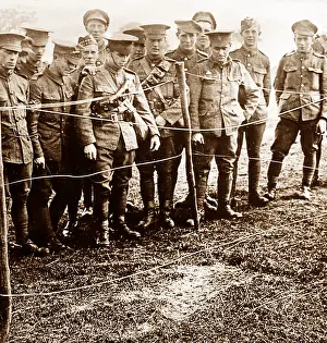 Billericay: Impression in the ground of a Commander falling